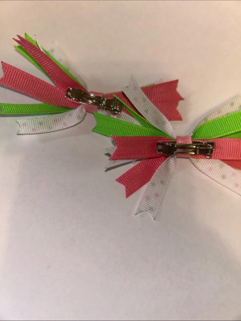 Cute Watermelon Polka Dot Hair Bows for Kids